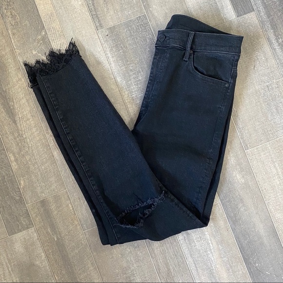 MOTHER Denim - Mother The Swooner Dagger Ankle Fray